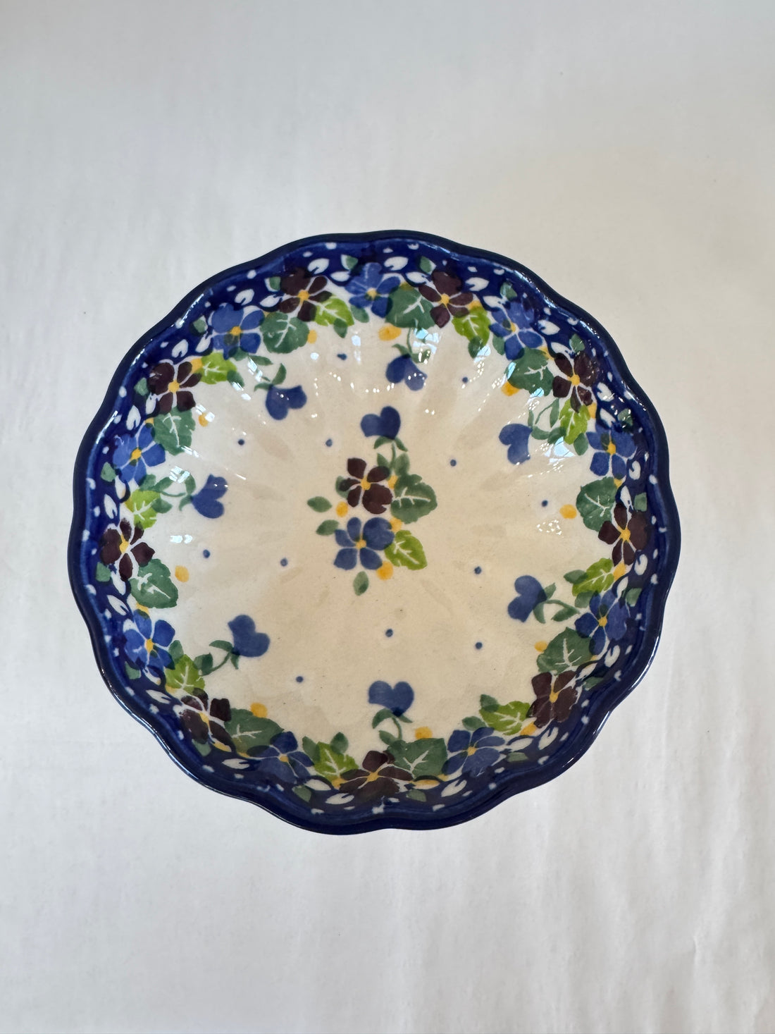 Plum Luck Scalloped Bowl 4.5"