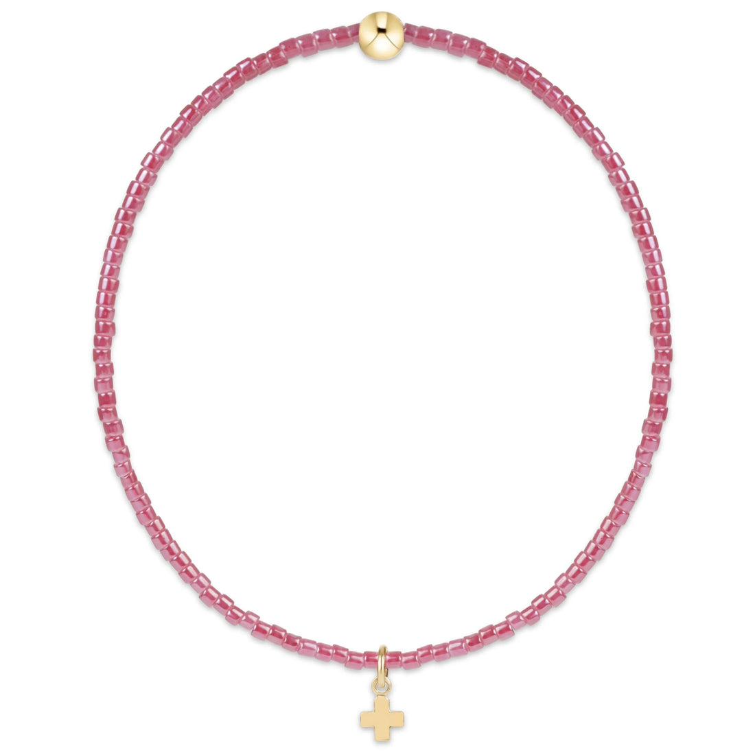 Hope Classic Cross Charm Pink Champagne