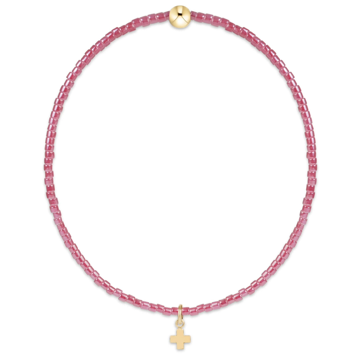 Hope Classic Cross Charm Pink Champagne