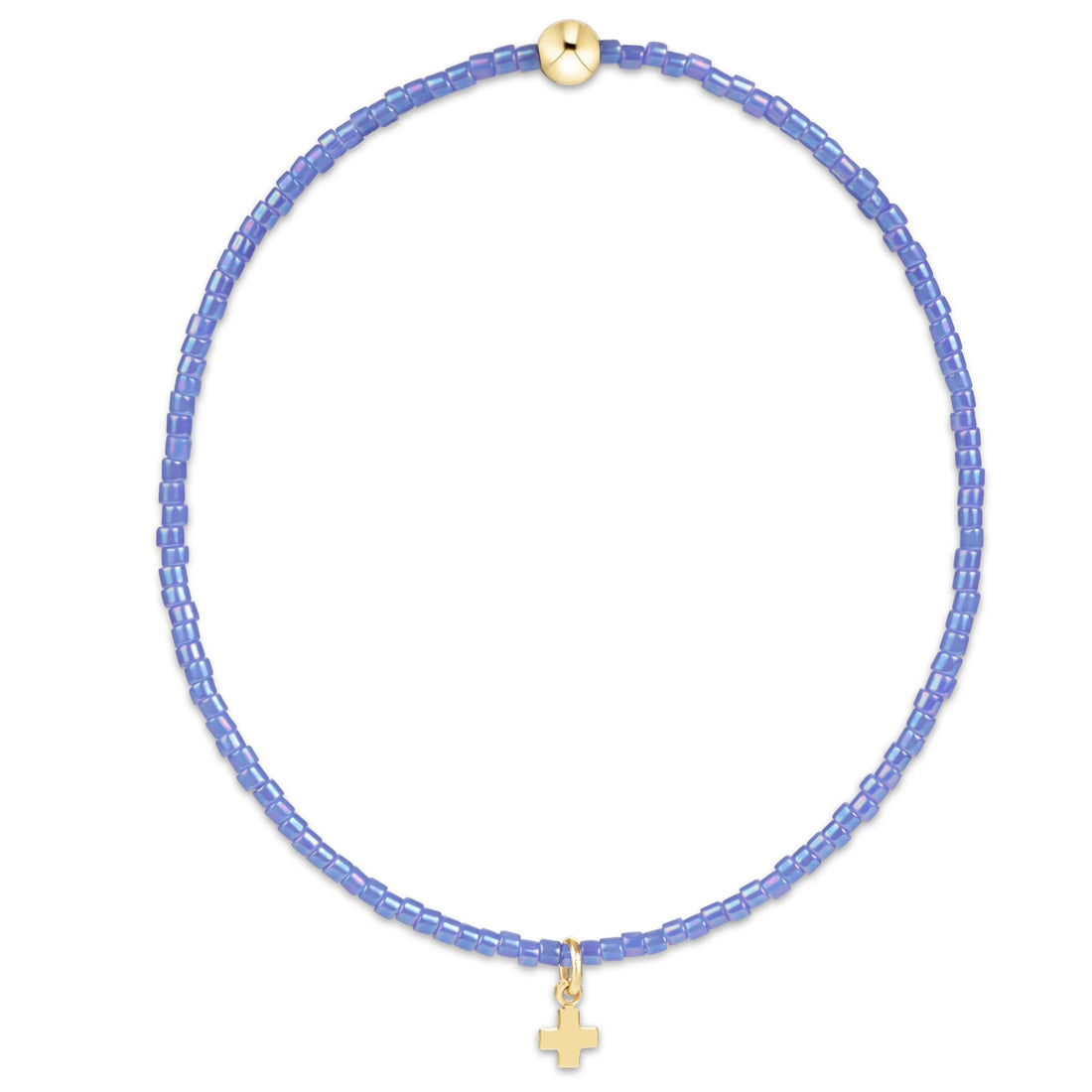 Hope Classic Cross Charm Bright Blue