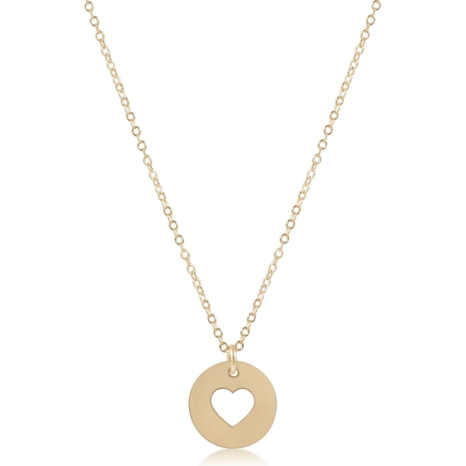 Gold Love Disc Necklace Collection