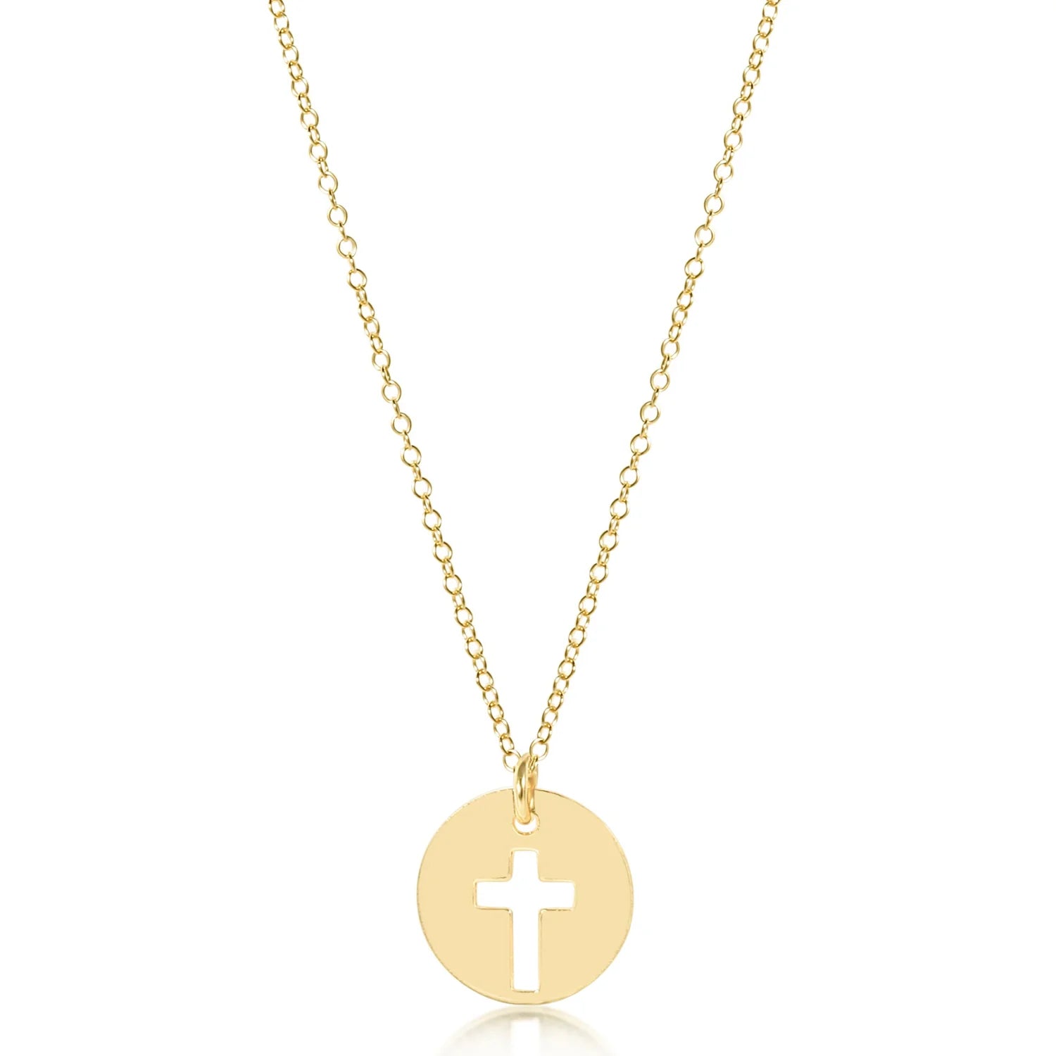 Gold Blessed Disc Necklace