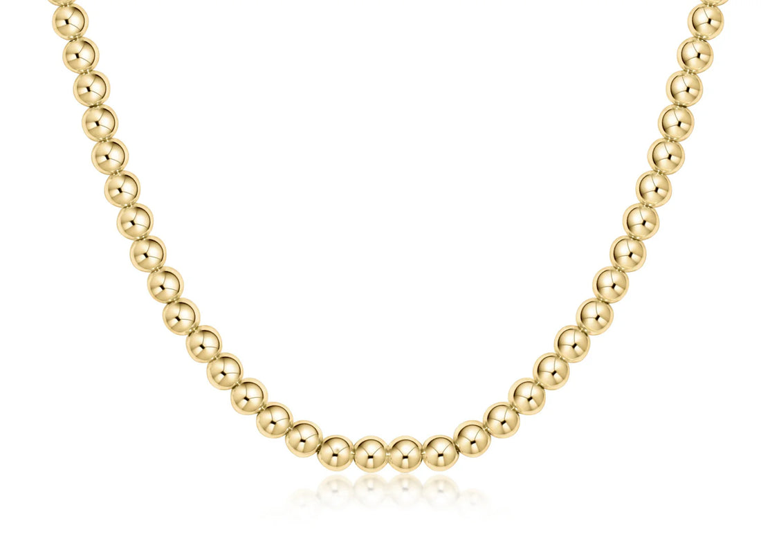 Gold Beaded 5mm Choker 15"