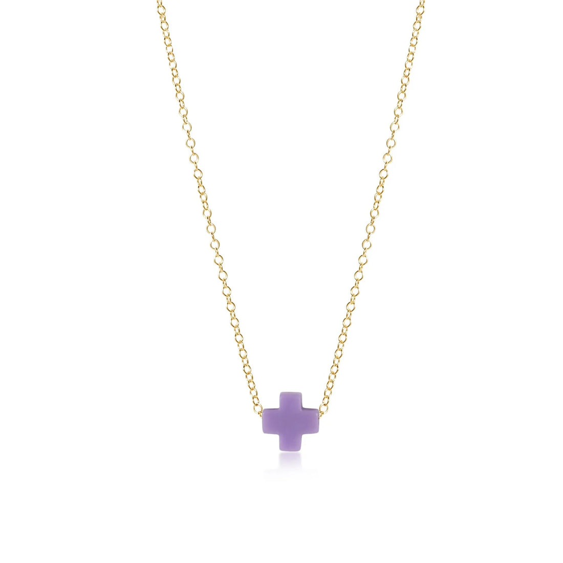 Egirl Signature Cross Necklace-Purple