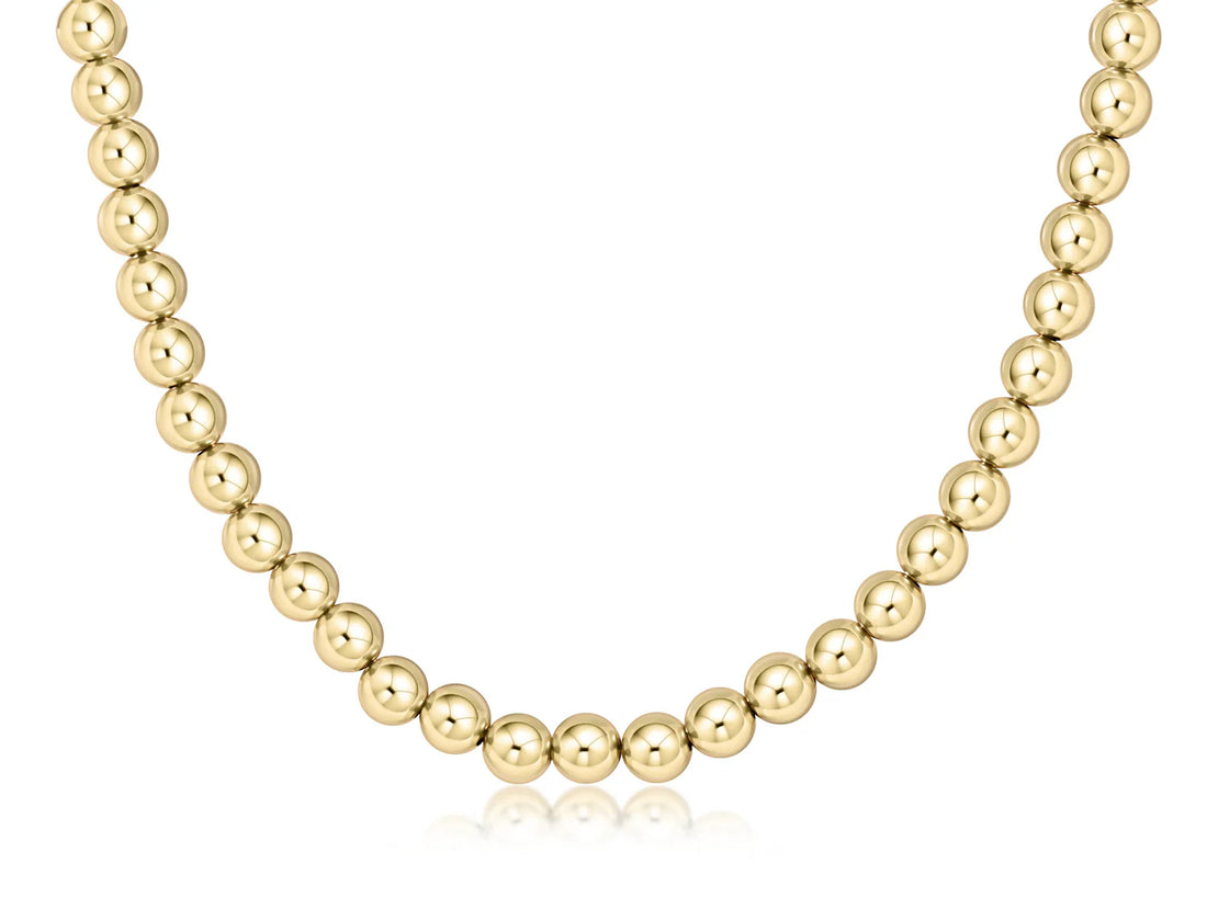 Gold Beaded 8mm Choker 15"