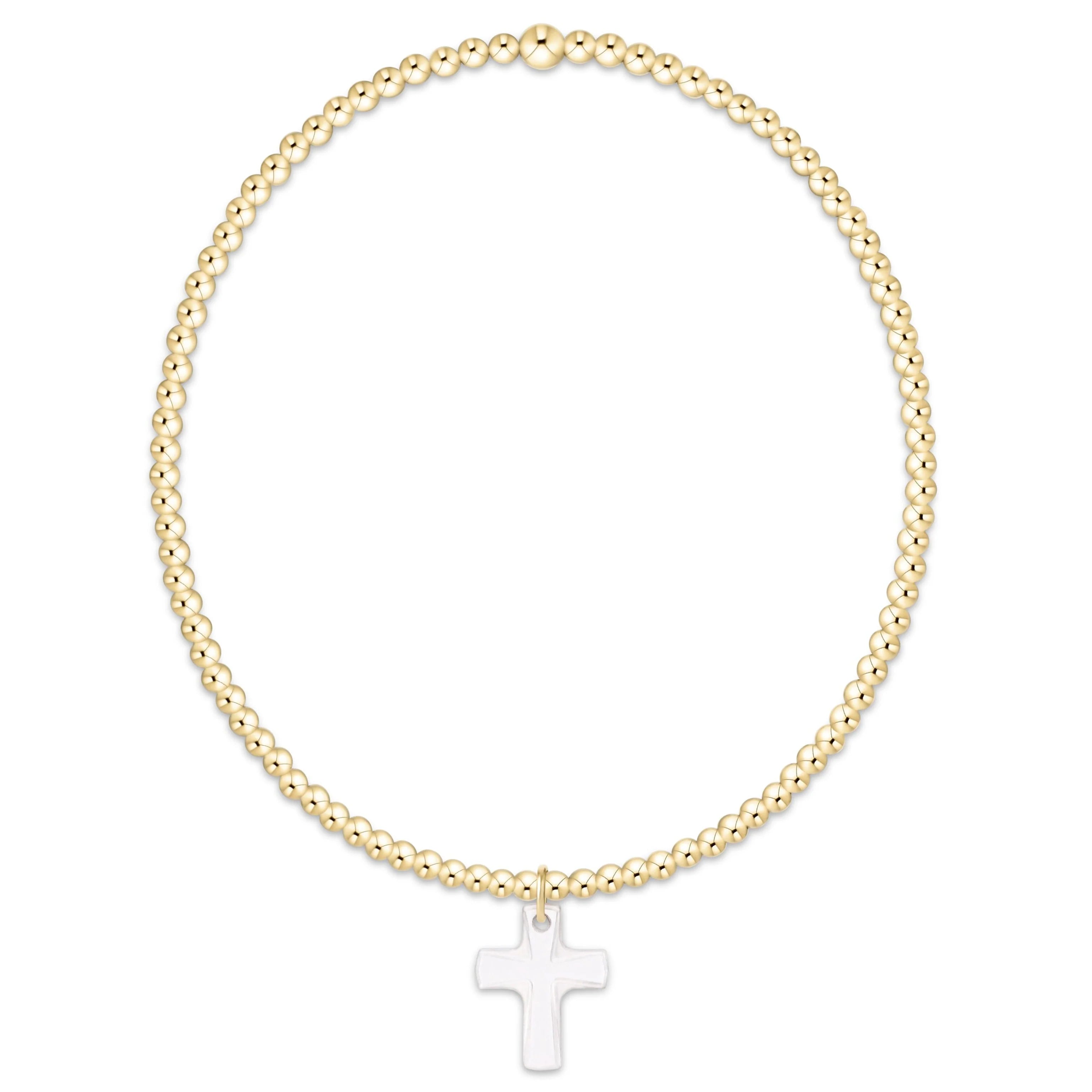 Classic Gold 2mm- Blessed Crystal Charm