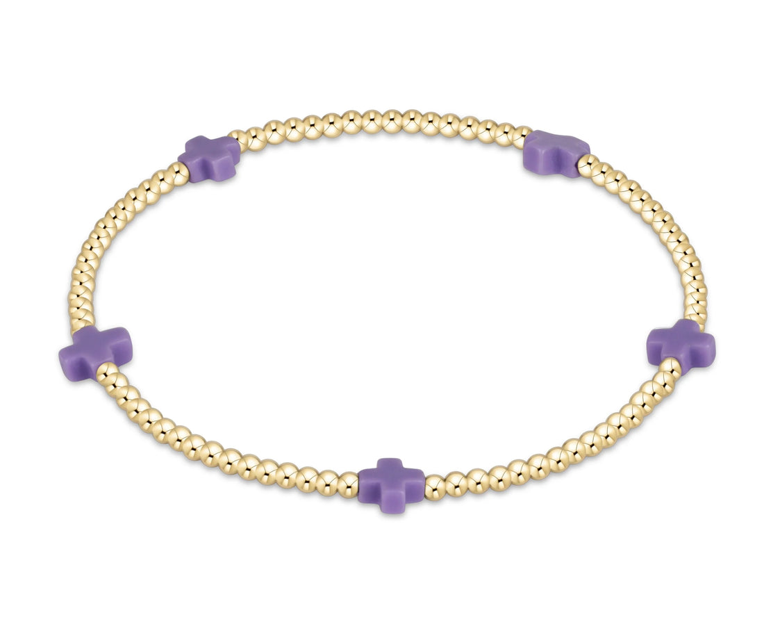 egirl Signature Cross Pattern 2mm- Purple