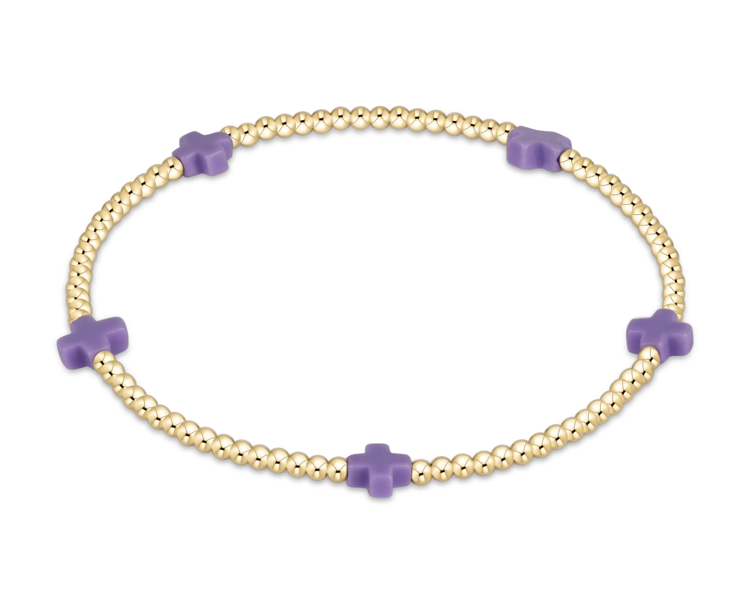 egirl Signature Cross Pattern 2mm- Purple