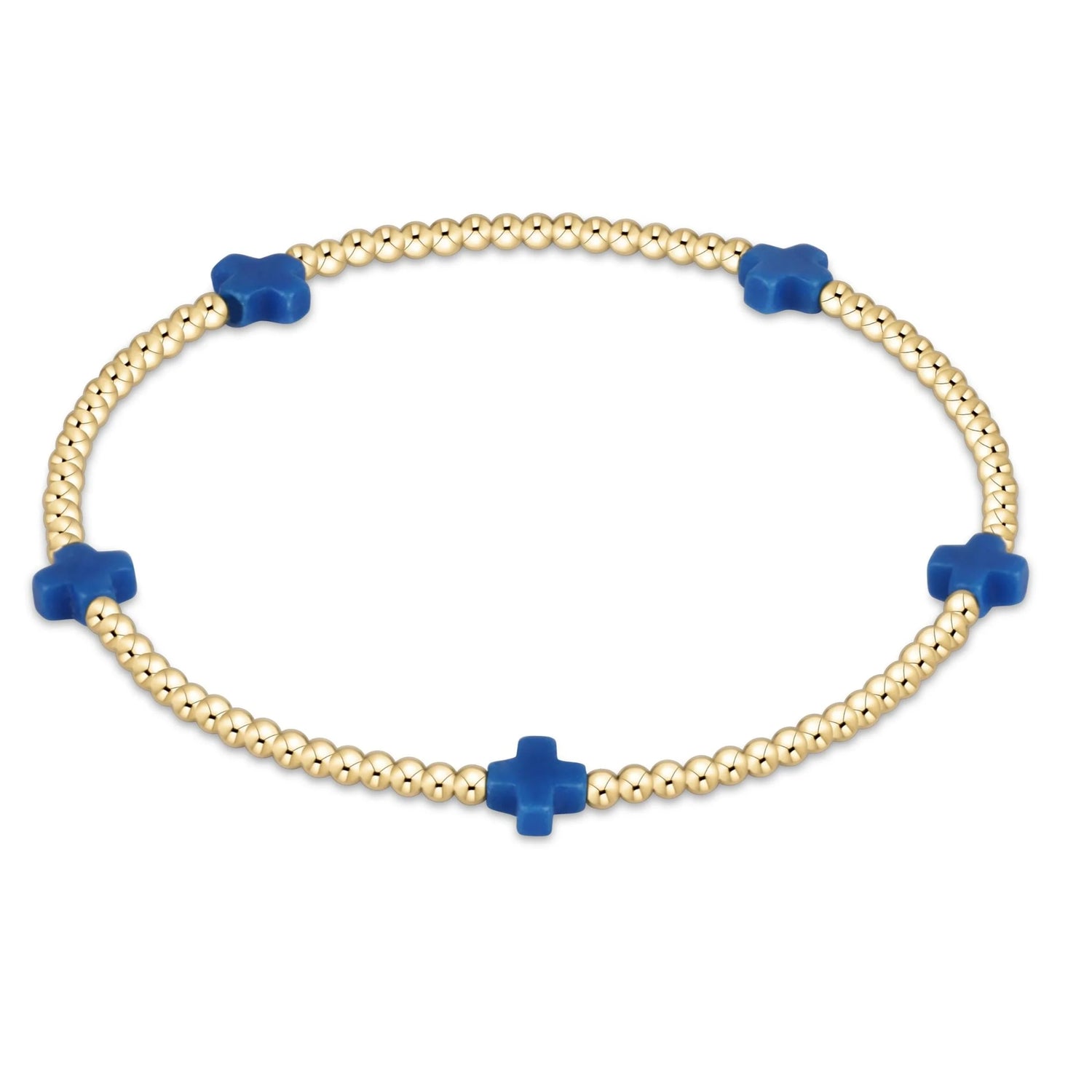 egirl Signature Cross 2mm- Cobalt