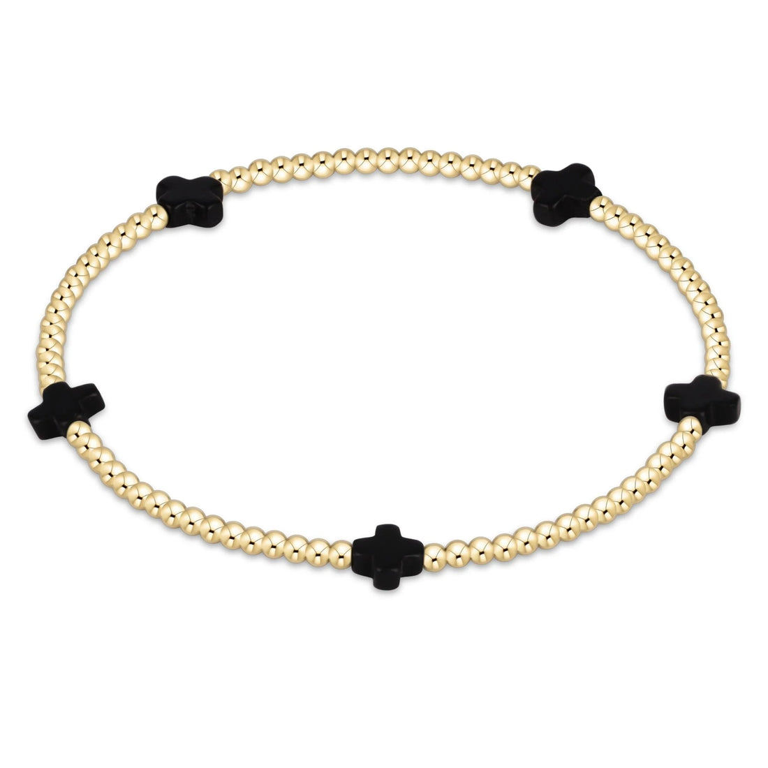 Signature Cross Small 2mm Onyx