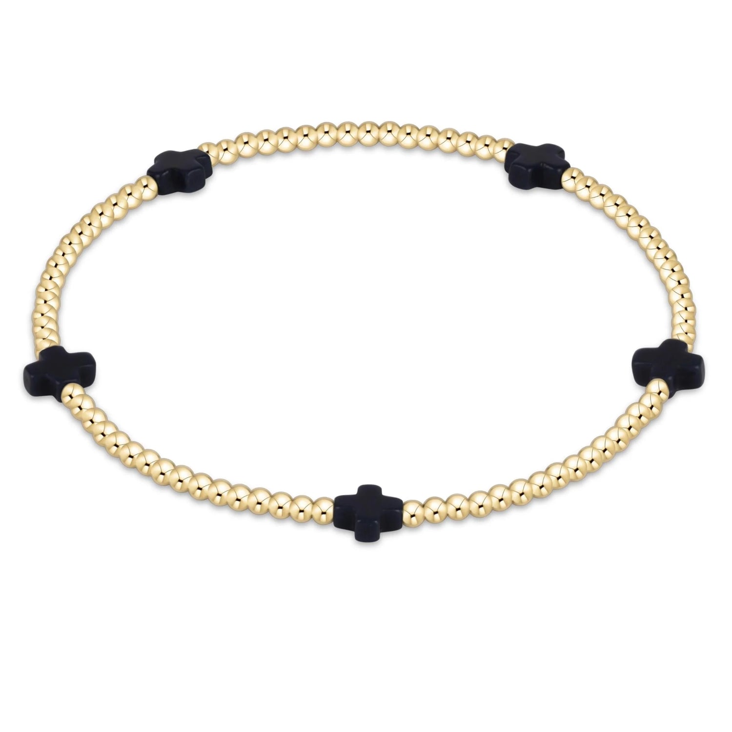 Signature Cross Small 2mm Navy