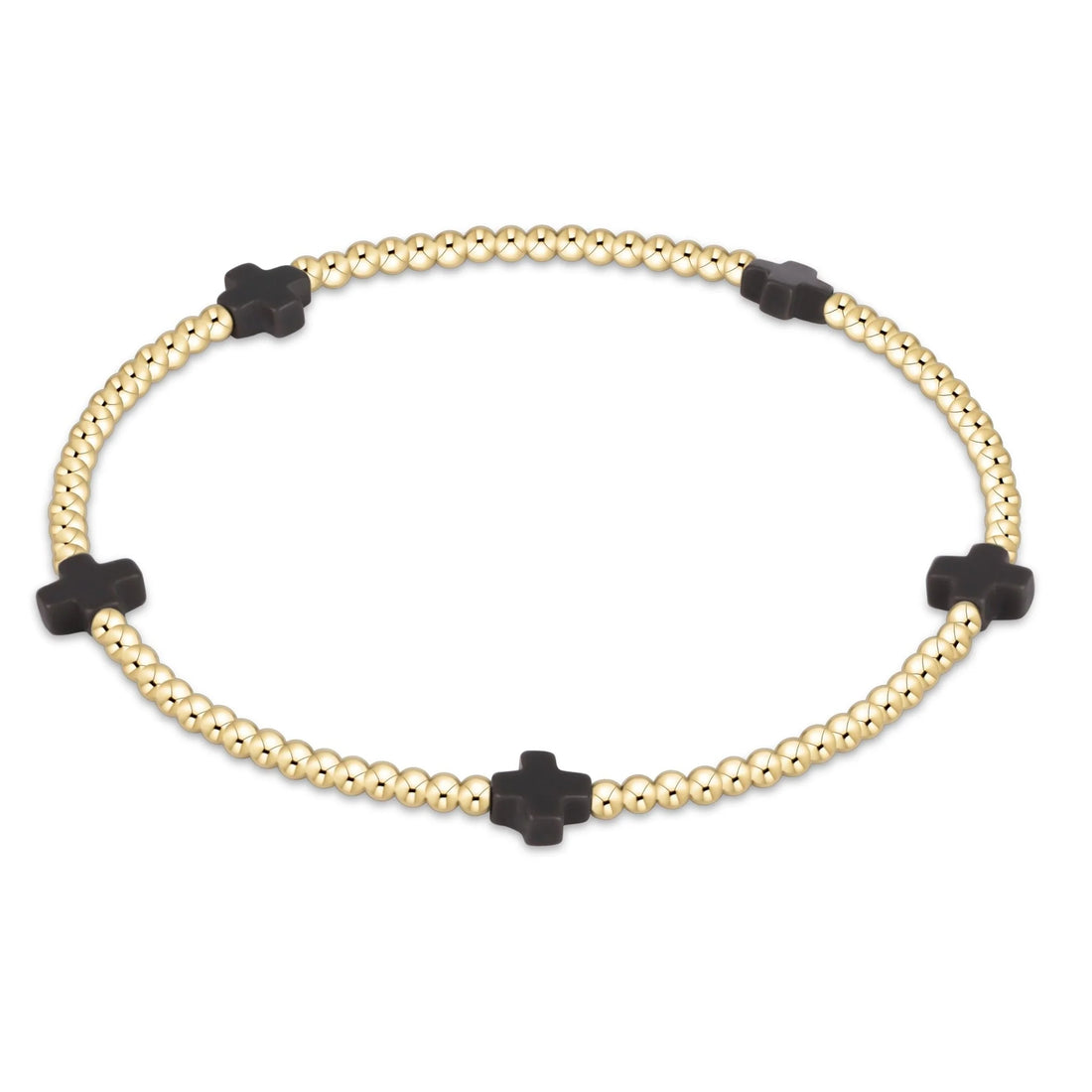 Signature Cross Small 2mm Charcoal