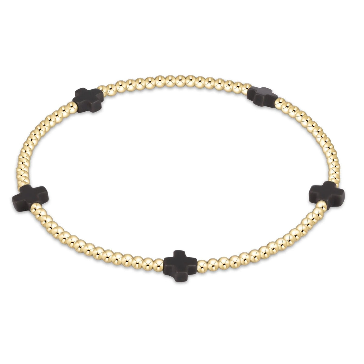 Signature Cross Small 2mm Charcoal