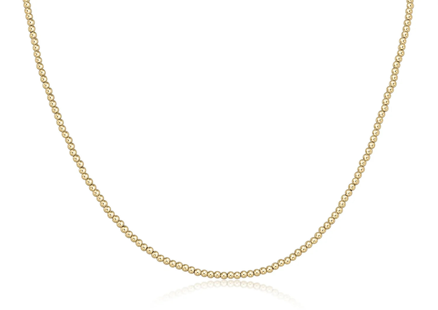 Gold Beaded 2.5mm Choker 15"