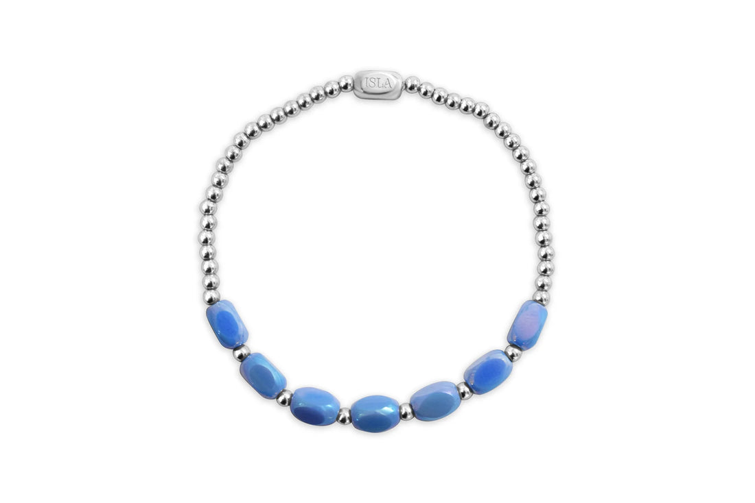 24/7 Stretch - Pop of Color - Meet Me Halfway - Periwinkle Water - PVD Steel