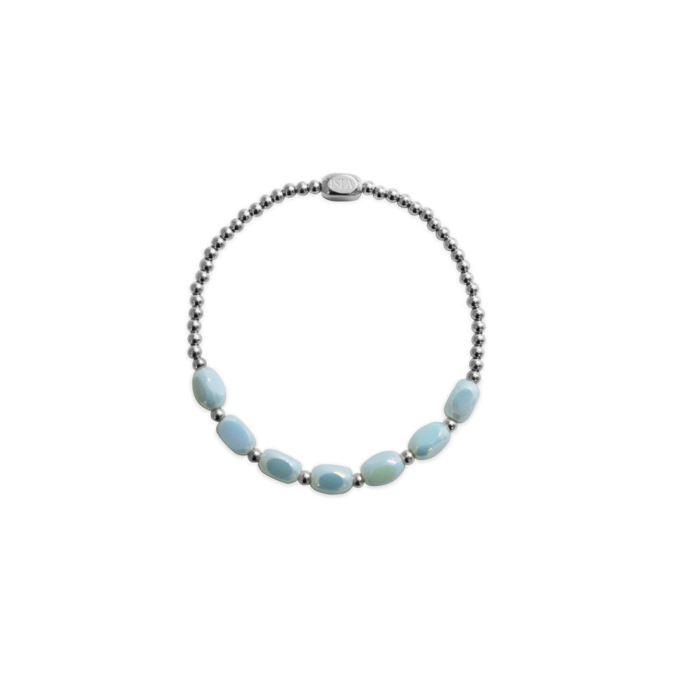 24/7 Stretch - Pop of Color - Meet Me Halfway - Blue Sky - PVD Steel