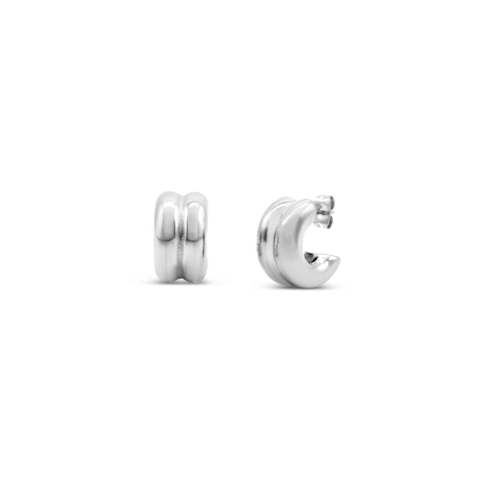 Roni Hoop Earring - Steel