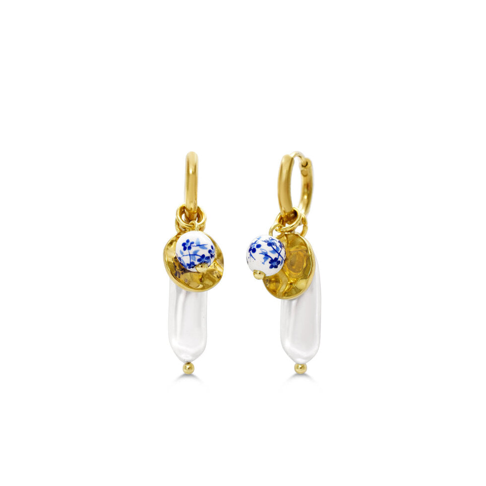 Multi Charm Mediterranean Floral Earring