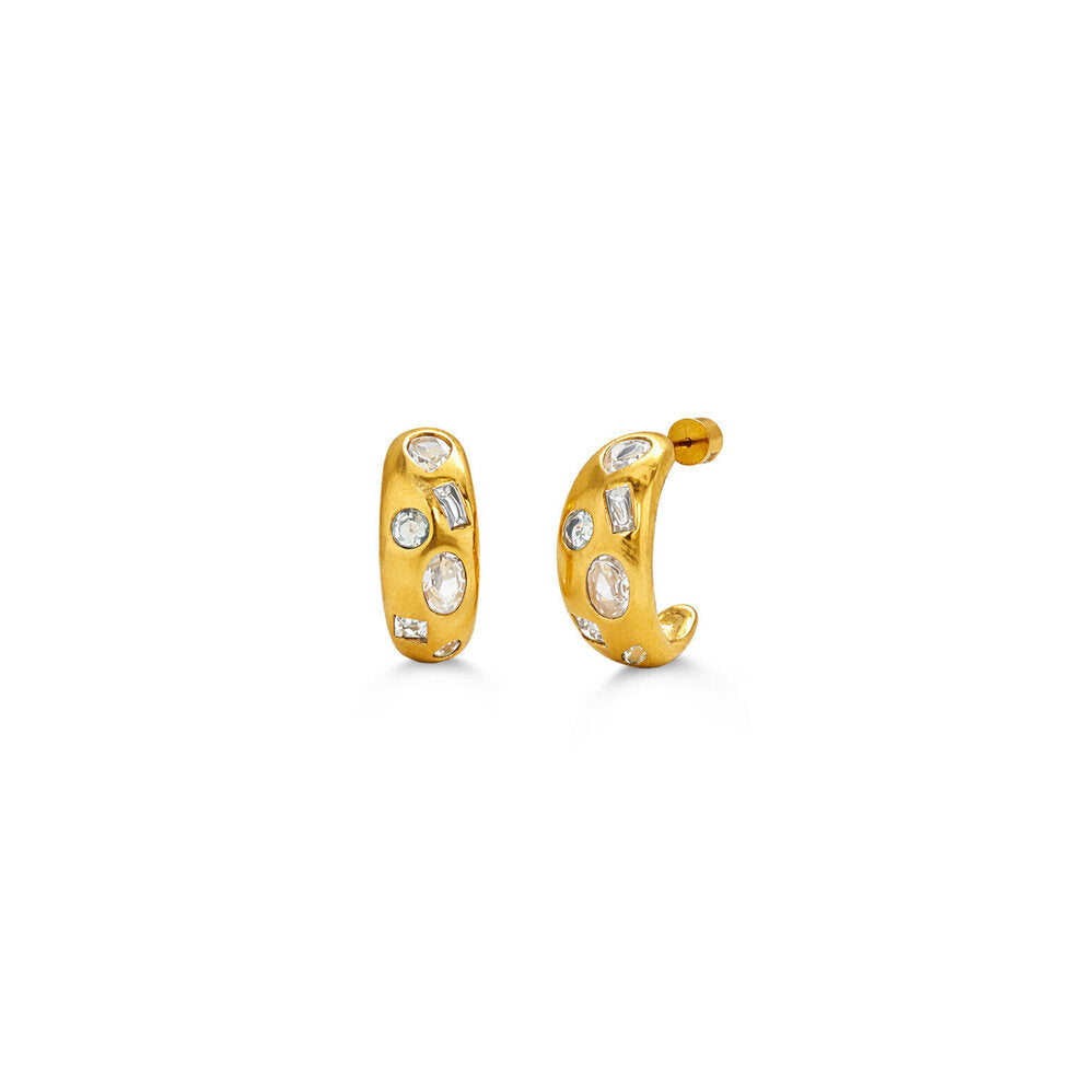 Crystal Cove Earring - Gold
