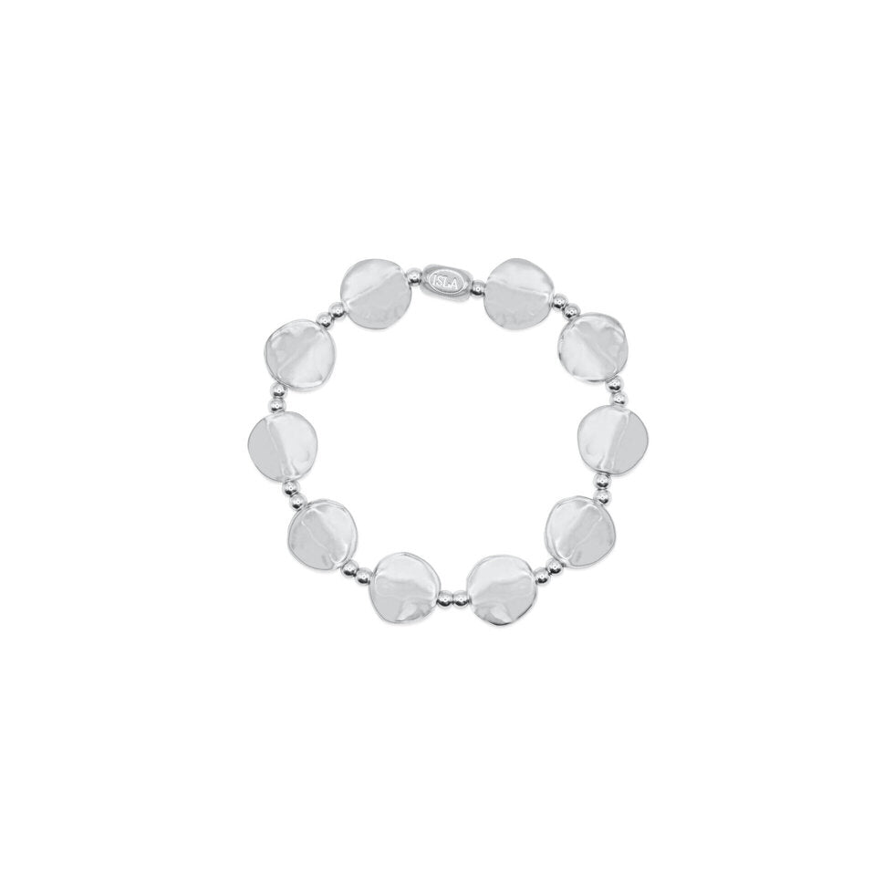 Hammered Stretch Bracelet - "All In"