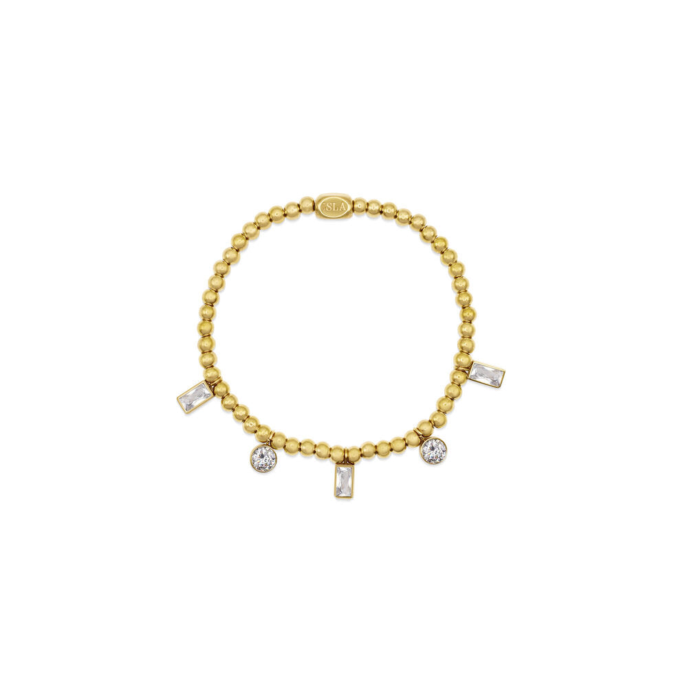 Anacapri - Clear CZ - Stretch Bracelet