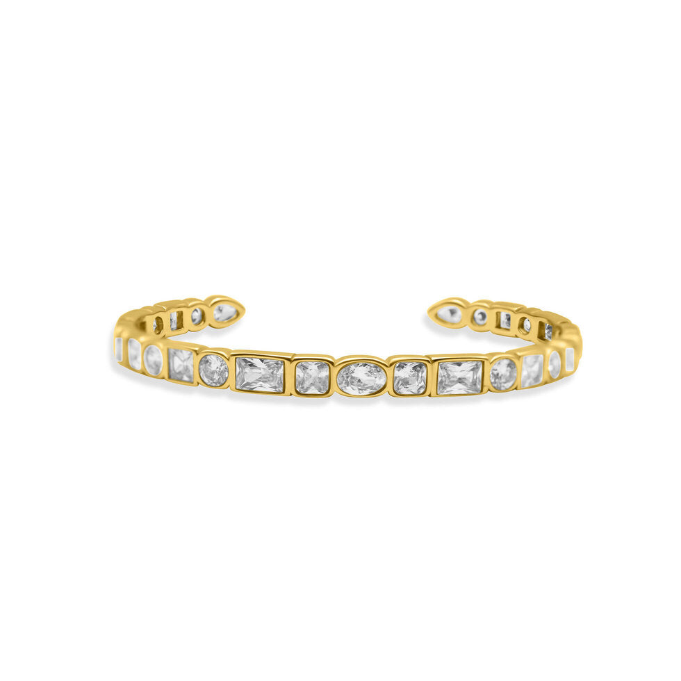 Crystal Cove Cuff - Gold