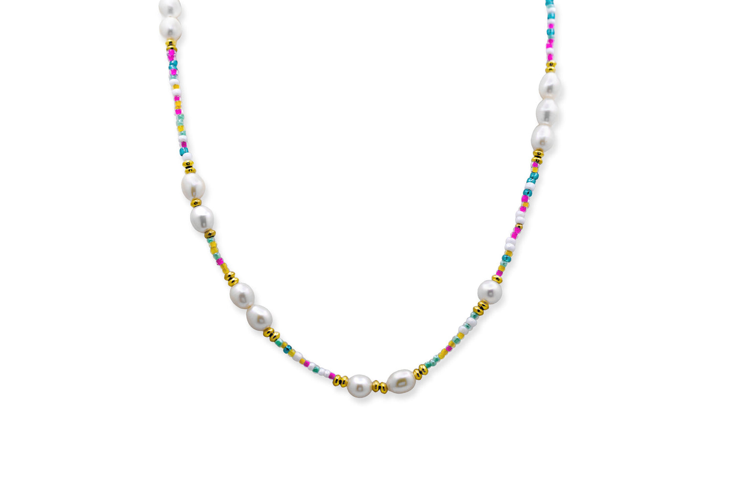Beads of Paradise Necklace - Colors of the Sea - Carnivale