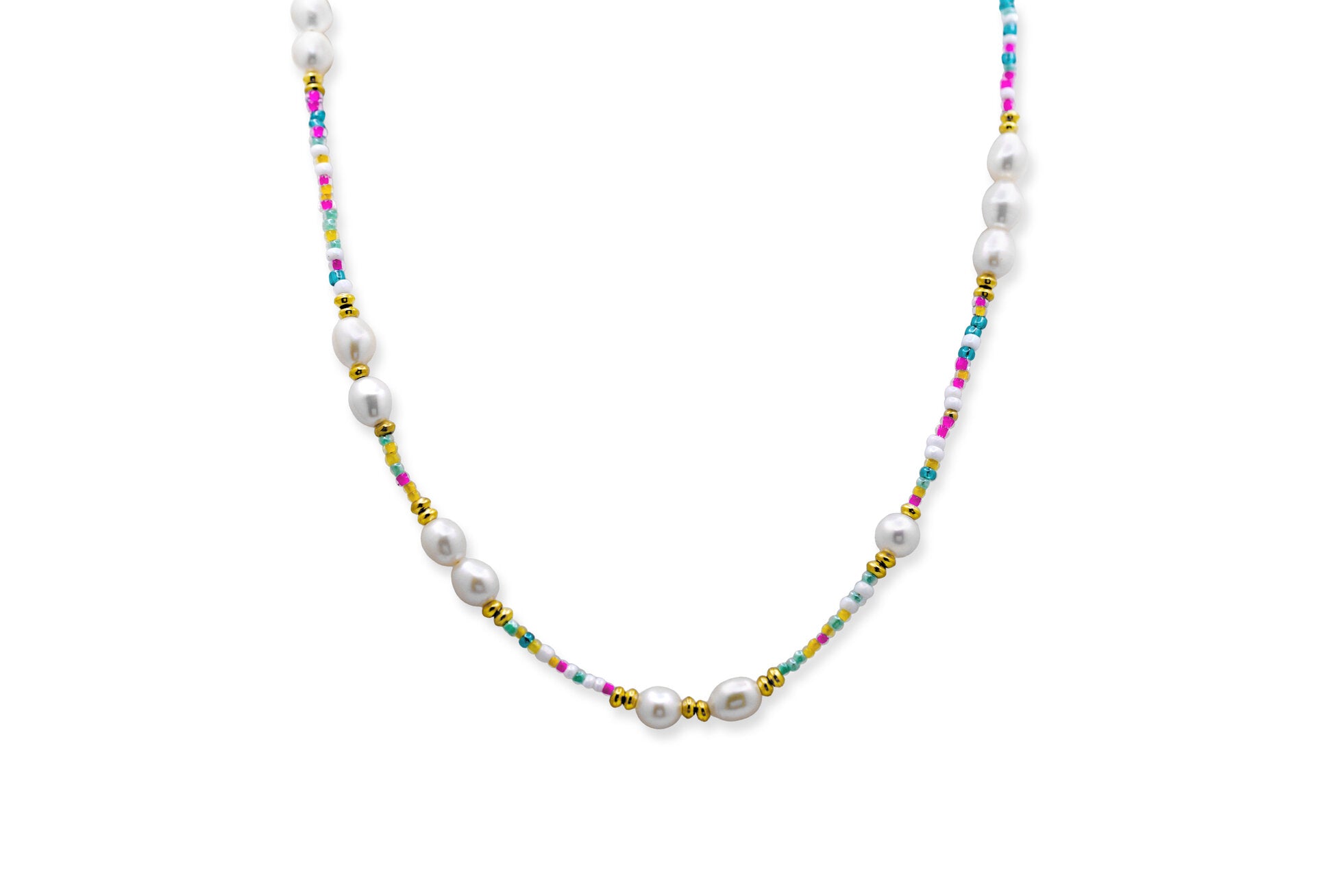 Beads of Paradise Necklace - Colors of the Sea - Carnivale