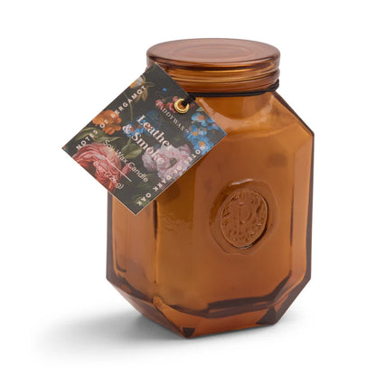 Leather &amp; Smoke Botanica Candle