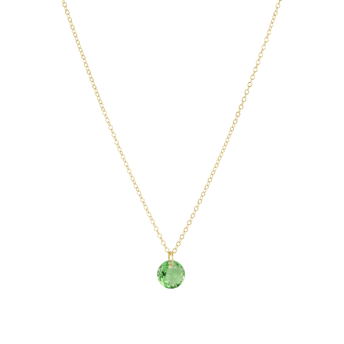 16" Necklace Gold - Reflection Small Charm - Aug