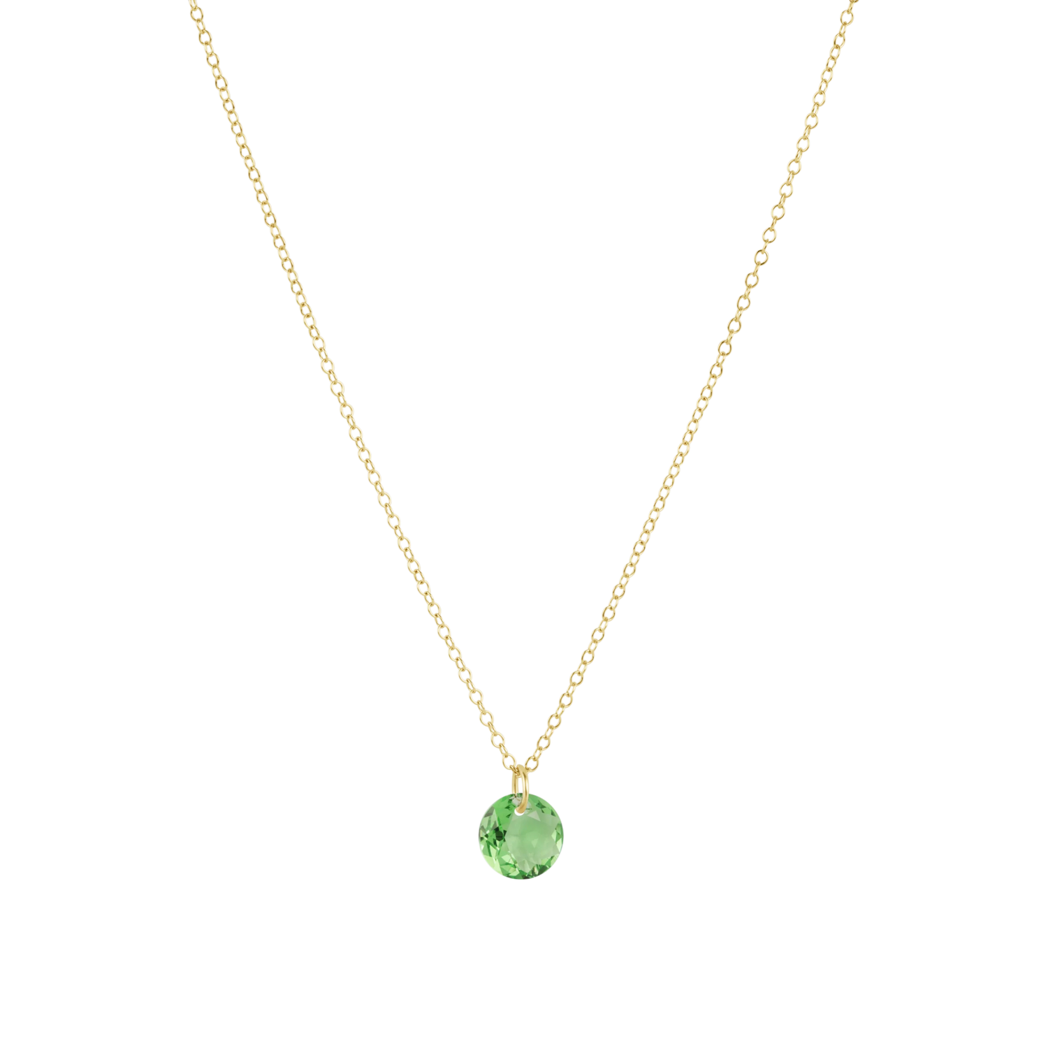 16" Necklace Gold - Reflection Small Charm - Aug