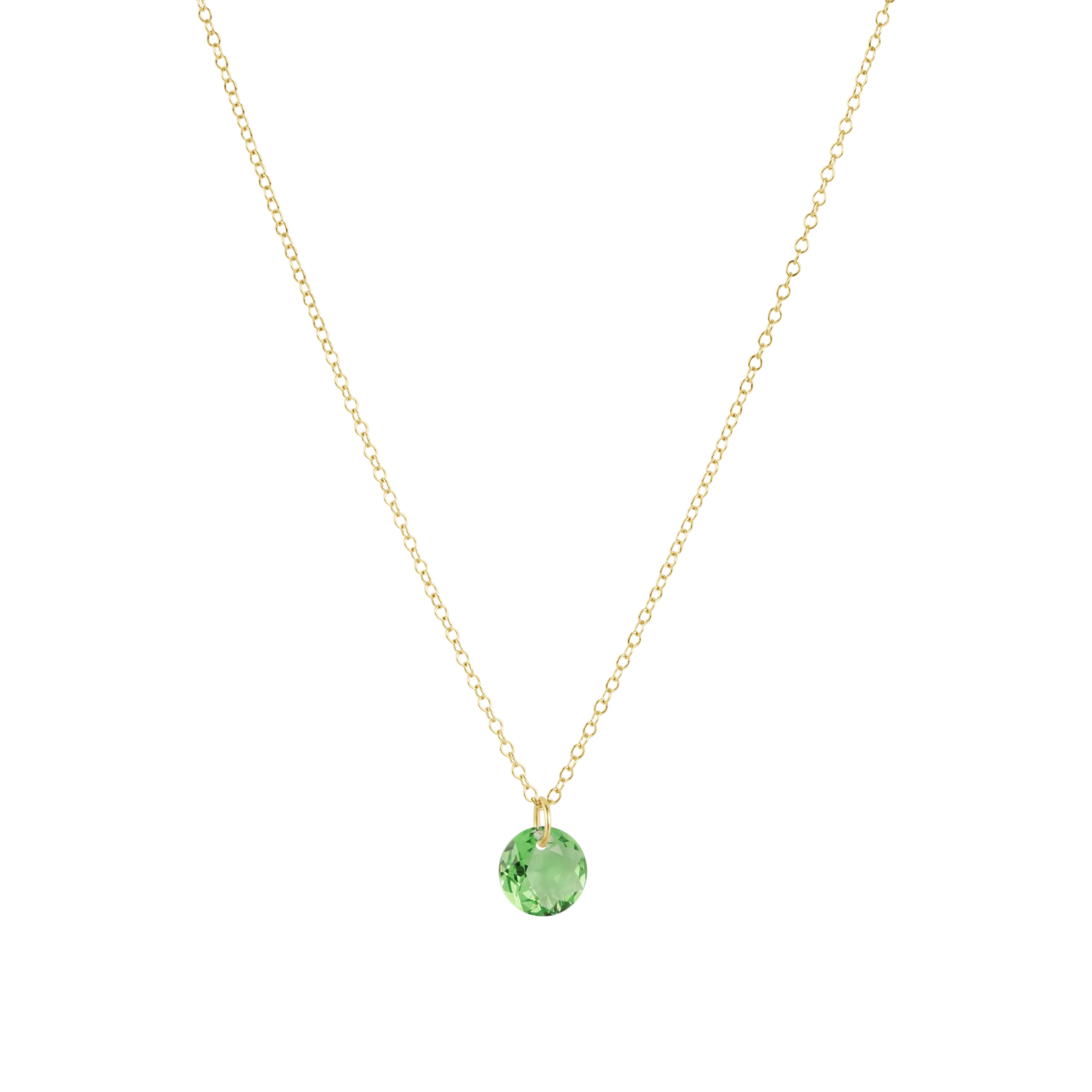 16" Necklace Gold - Reflection Small Charm - Aug