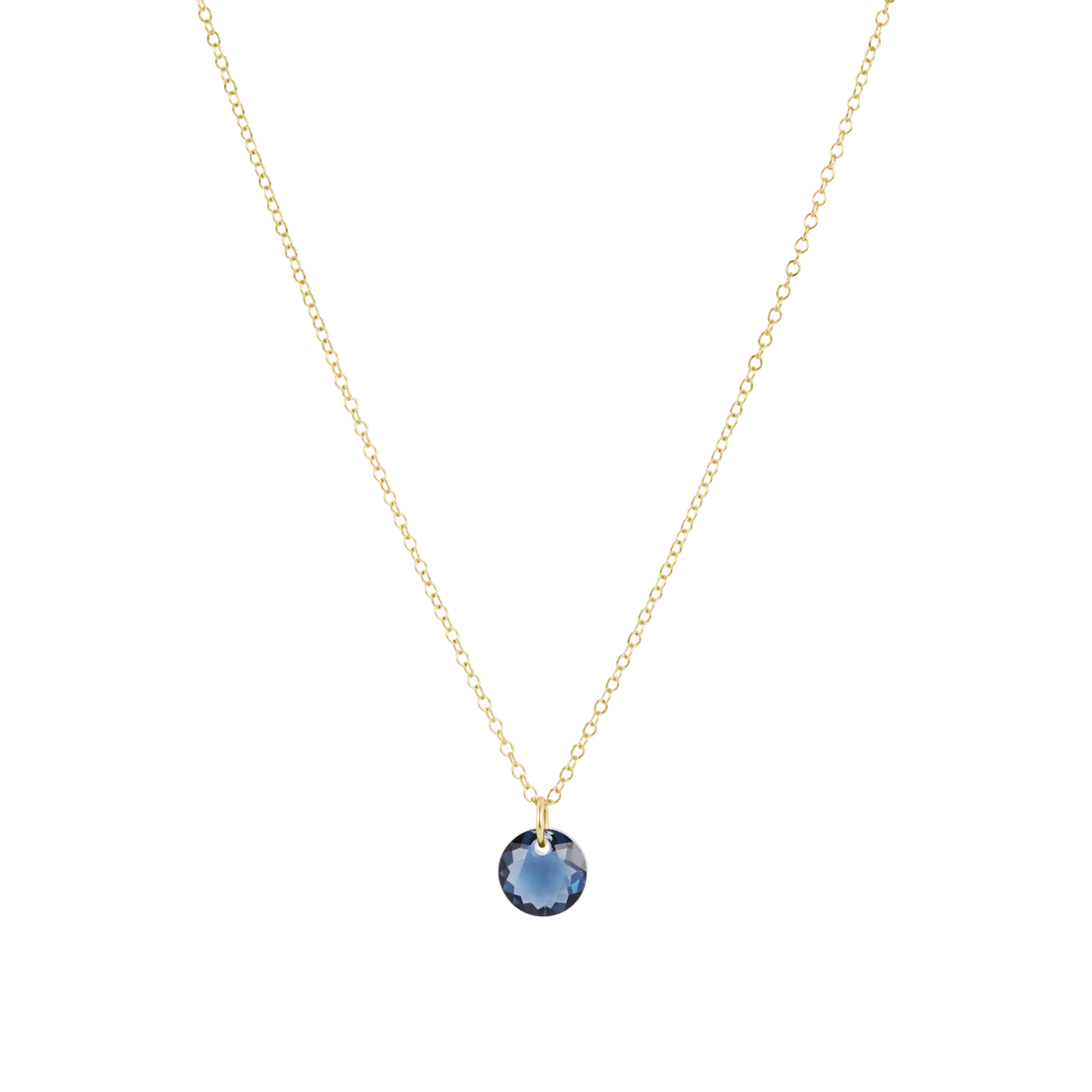 16" Necklace Gold - Reflection Small Charm - Sep