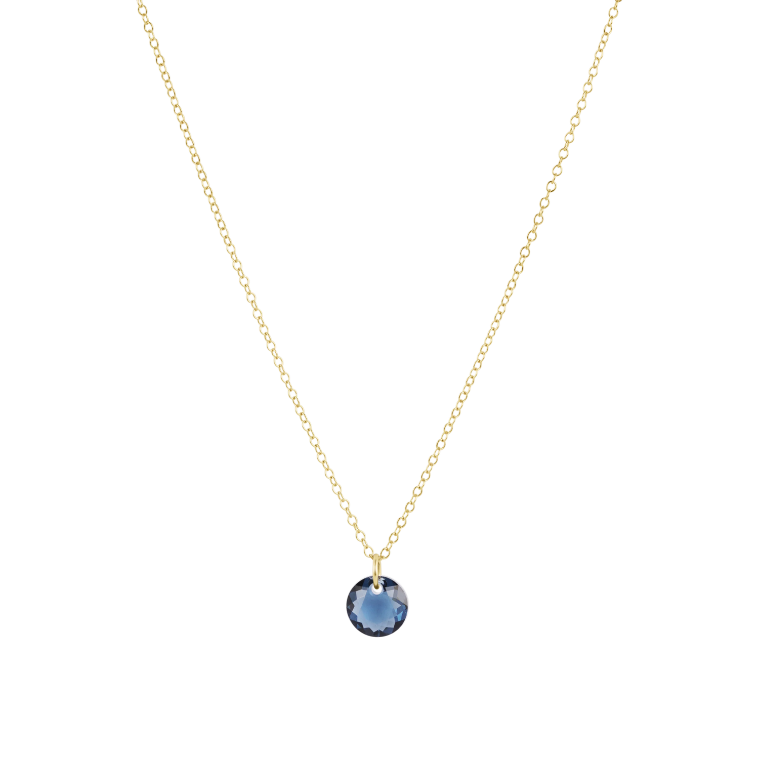 16" Necklace Gold - Reflection Small Charm - Sep