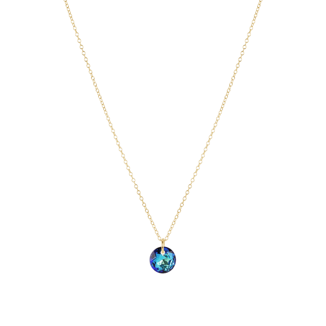 16" Necklace Gold - Reflection Small Charm - Dec