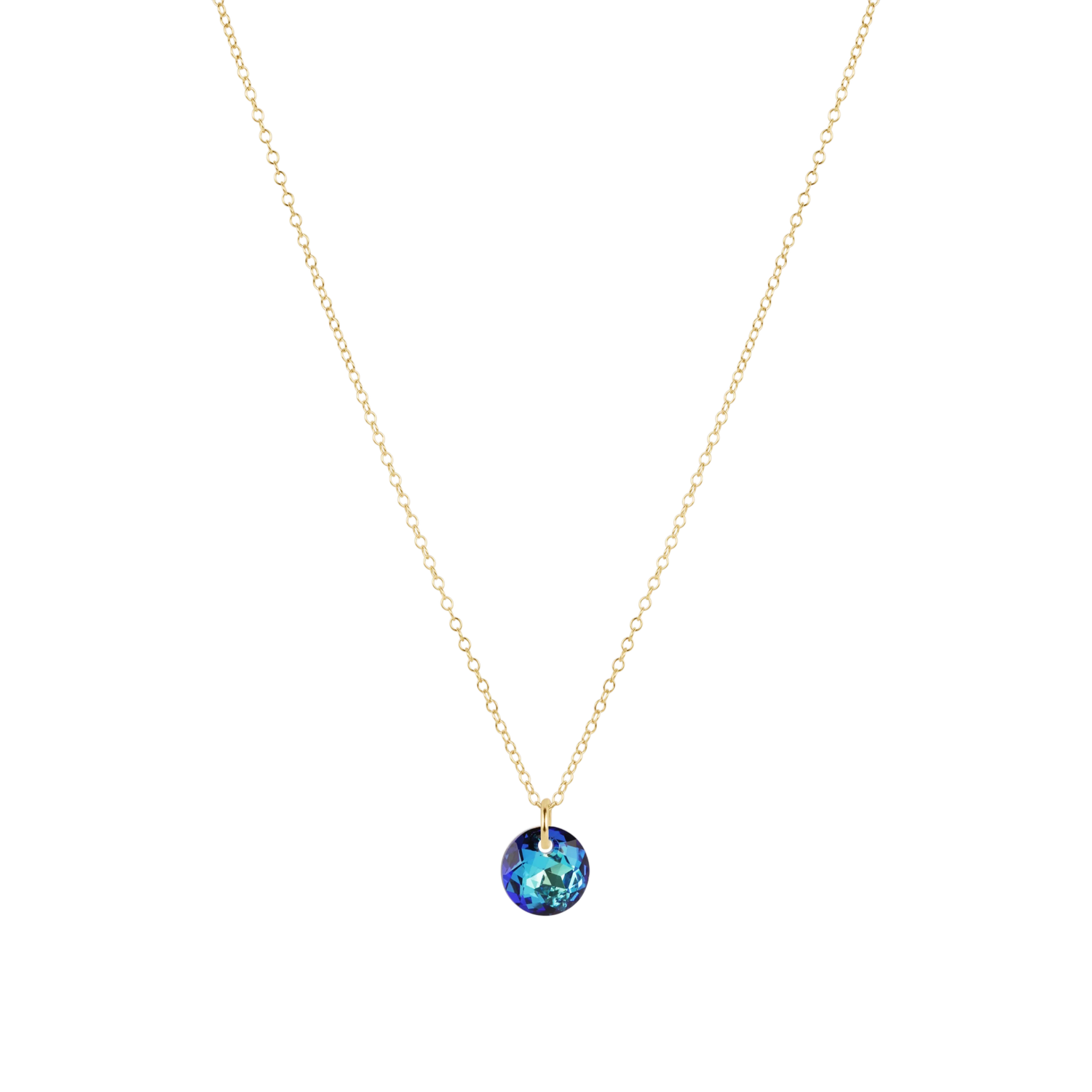 16" Necklace Gold - Reflection Small Charm - Dec