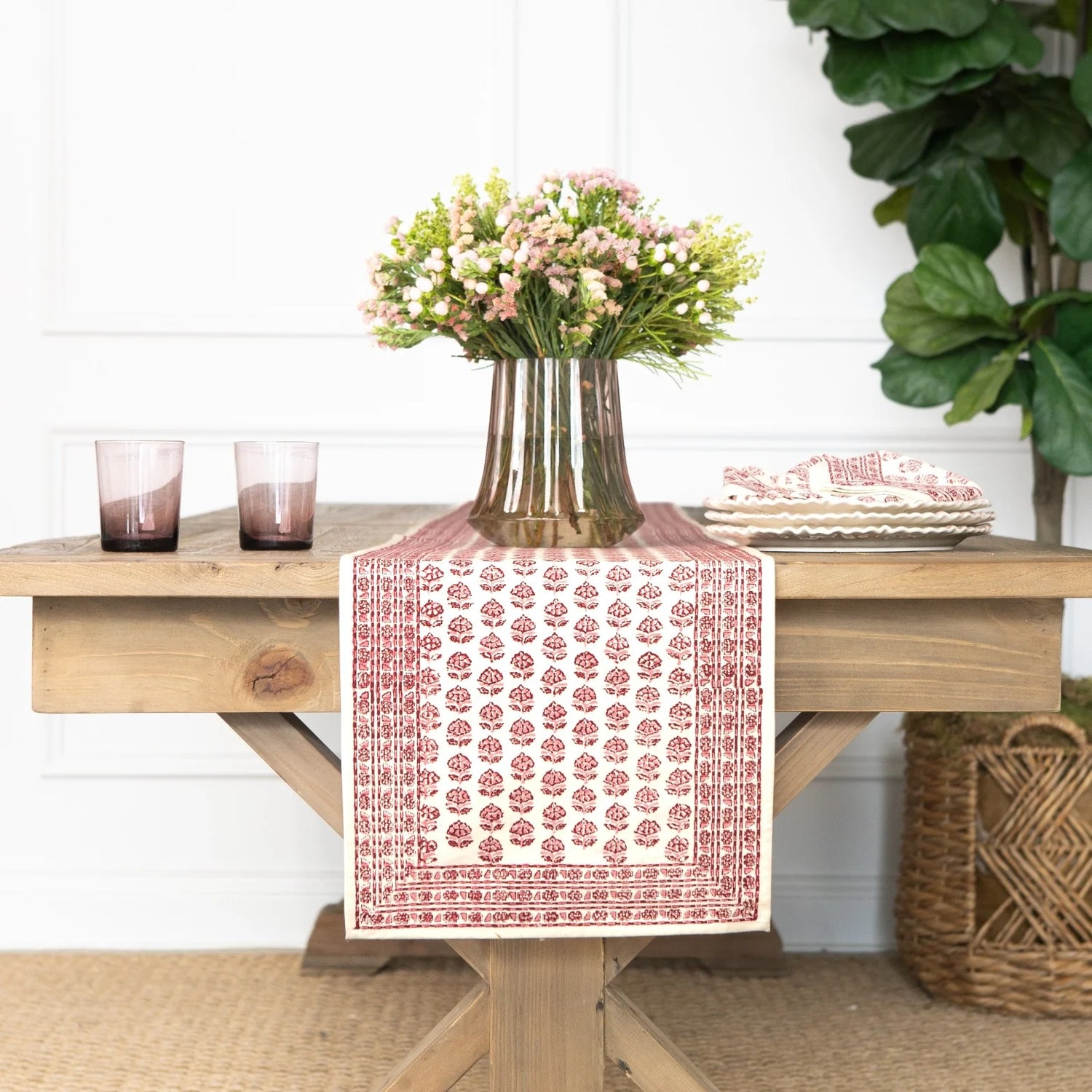 Elise Rose Table Runner