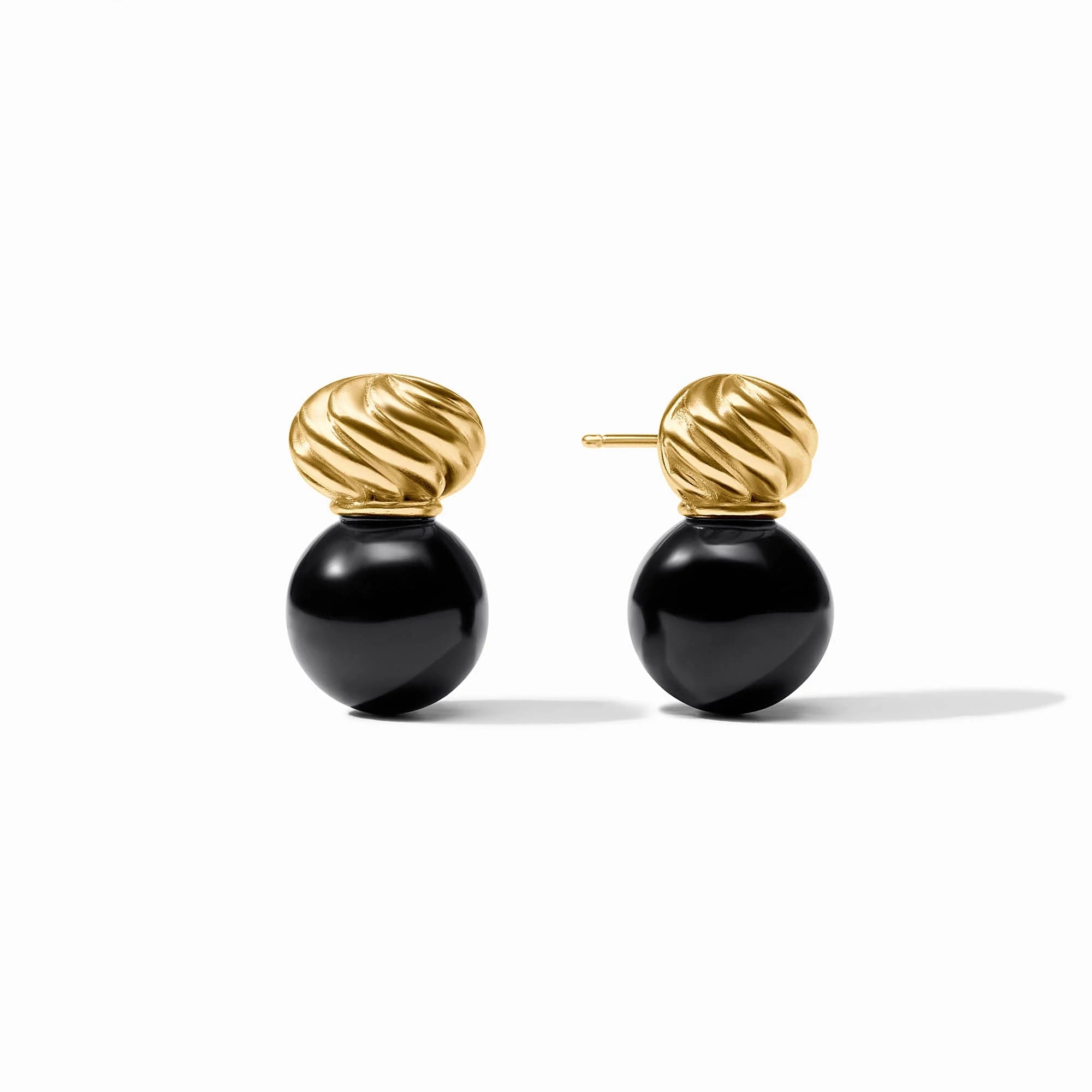 Ravello Midi Earring- Obsidian Black
