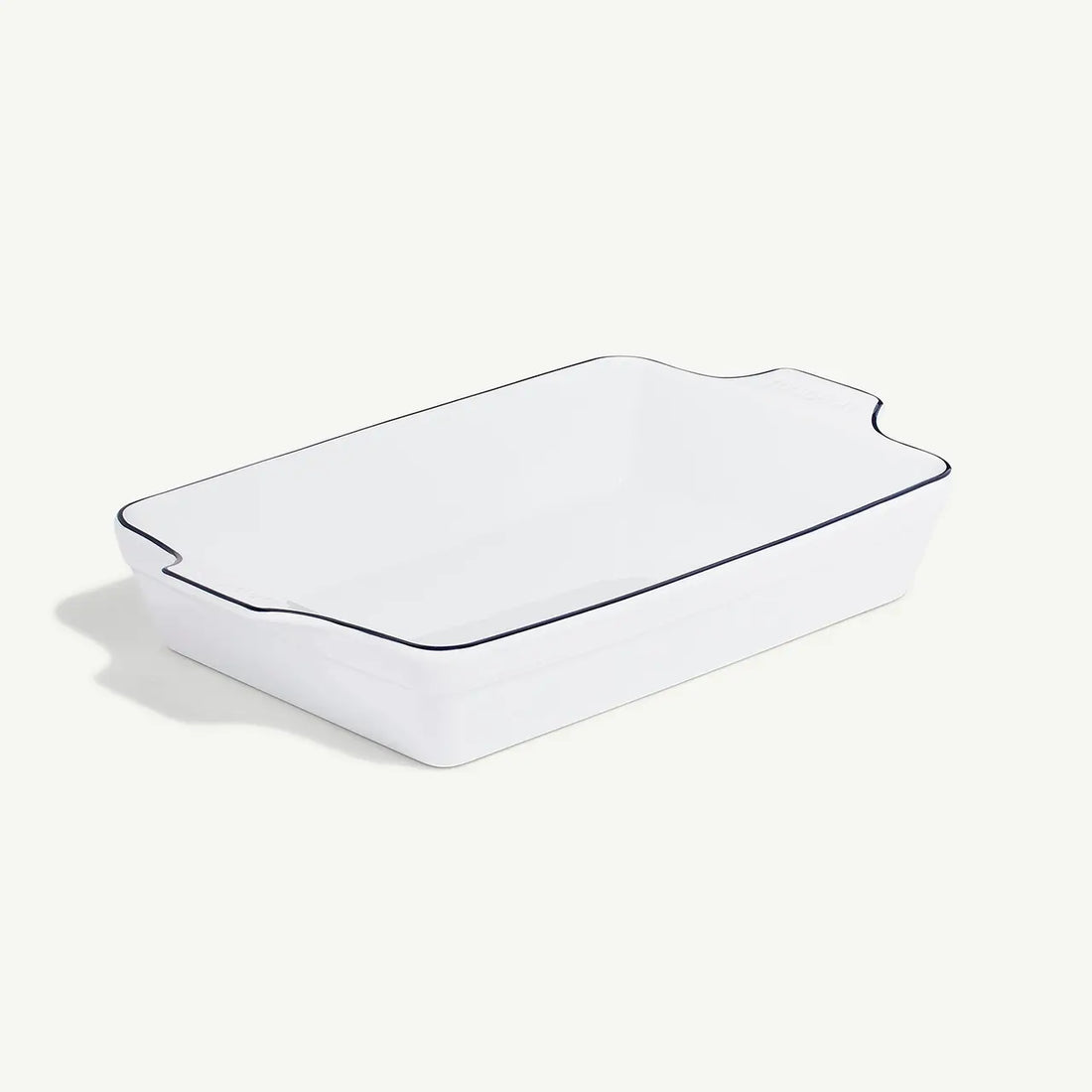 Rectangular Baking Dish-Navy Rim