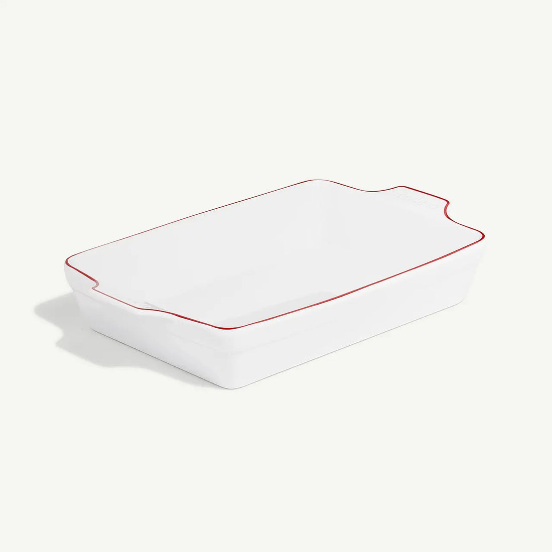 Rectangular Baking Dish-Red Rim