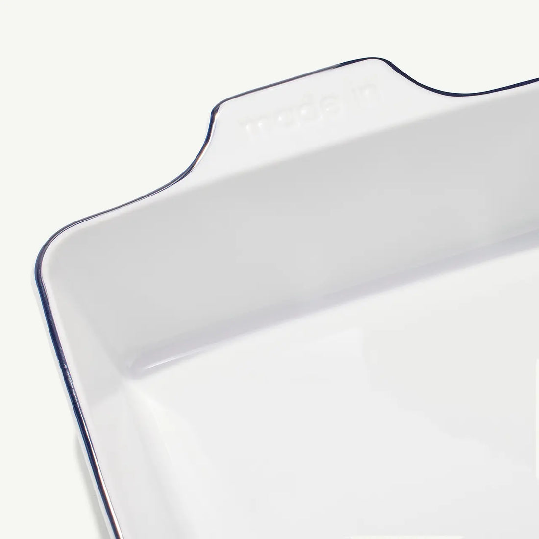 Rectangular Baking Dish-Navy Rim
