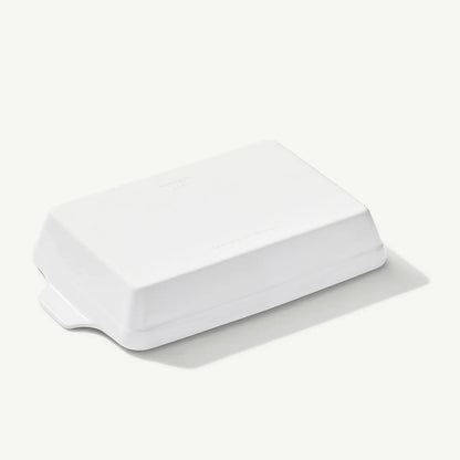 Rectangular Baking Dish-Navy Rim