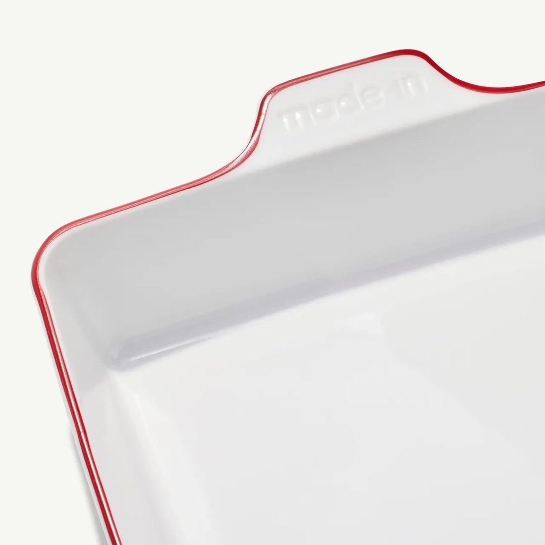 Rectangular Baking Dish-Red Rim
