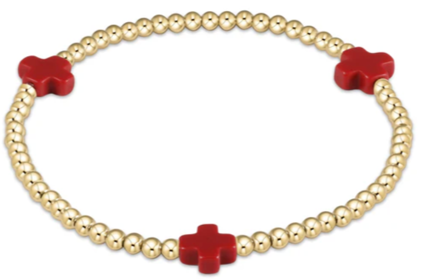 Signature Cross 3mm Red