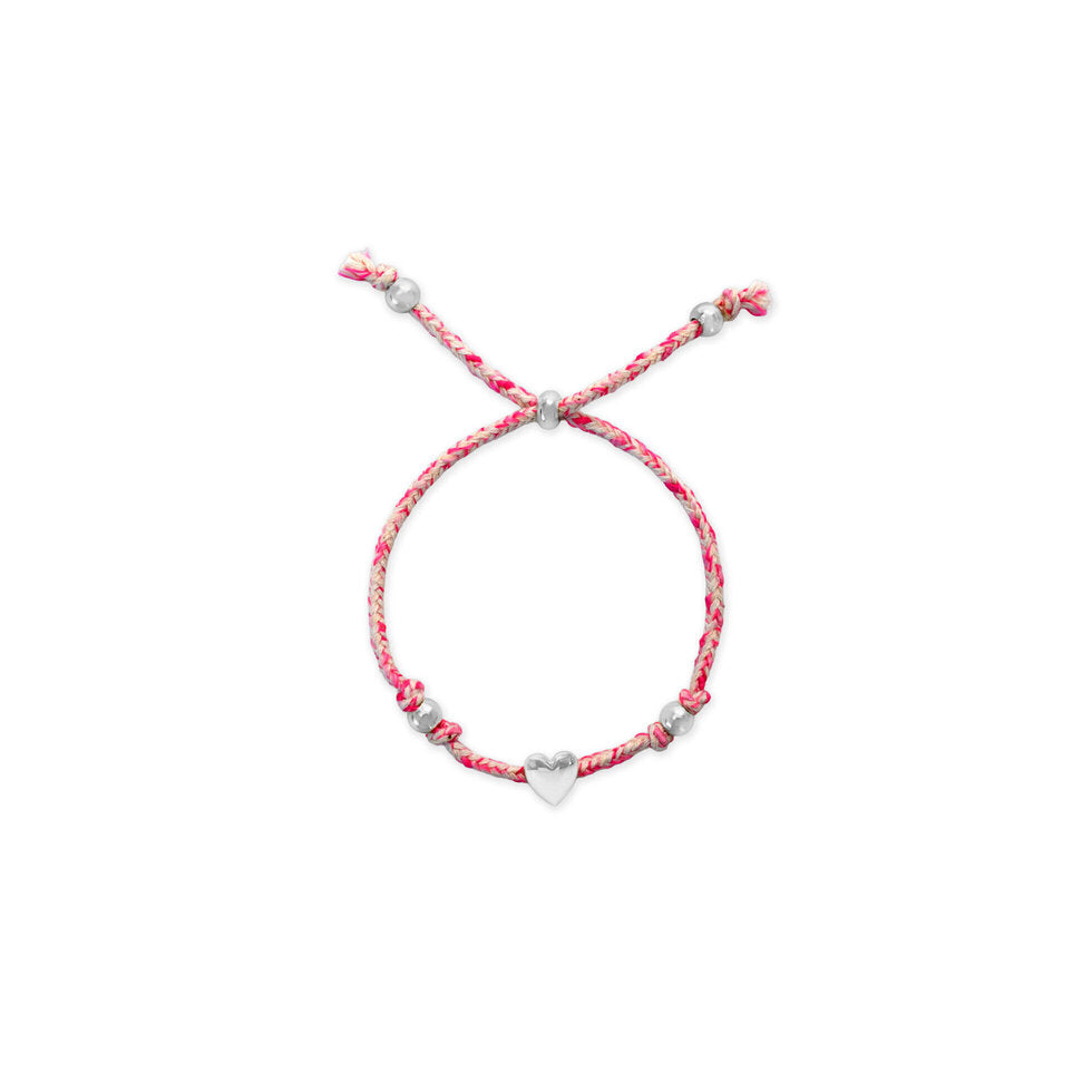 Stia Girl - "Love Always" - Puffy Heart Cord Bracelet