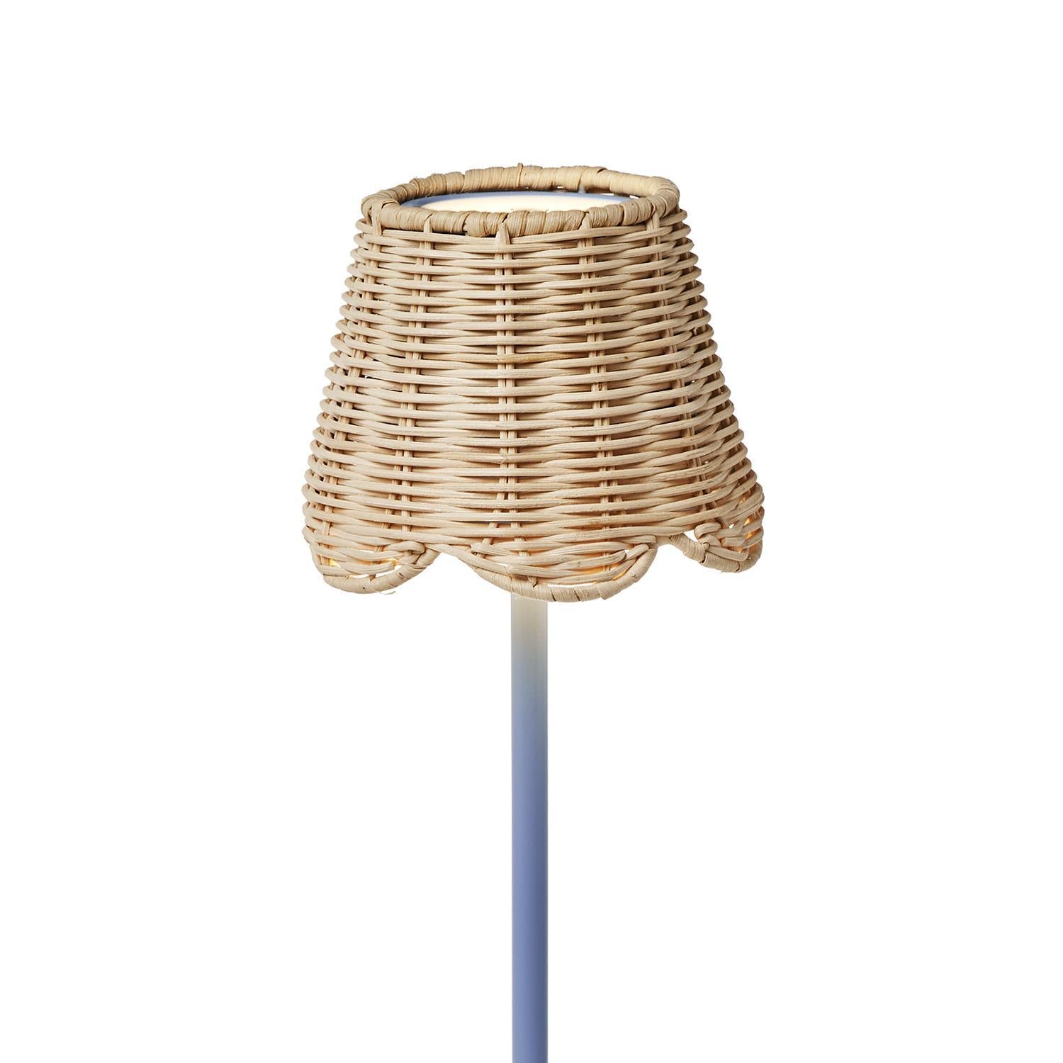 Scalloped Rattan Lamp Shade