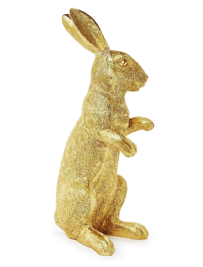 Golden Bunny Decor