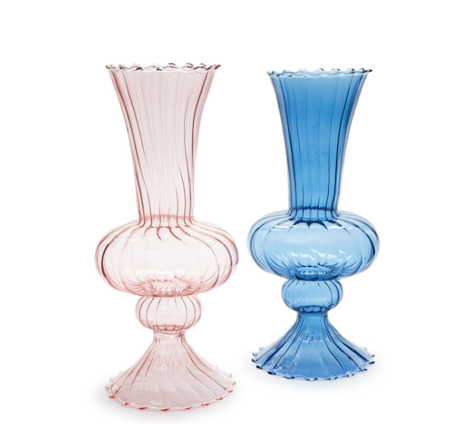 Swirl Fluted Vase