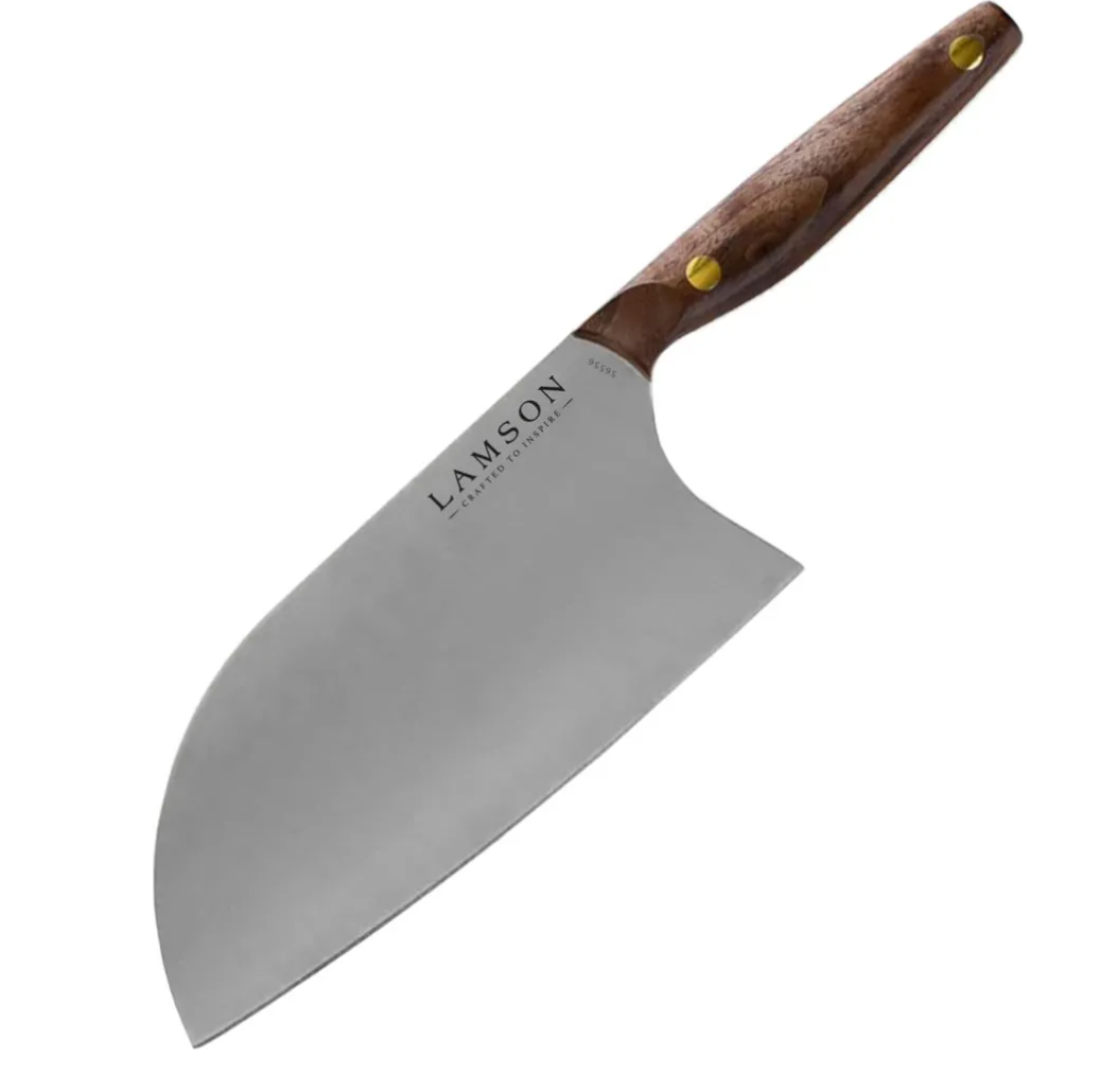 Lamson Walnut Vintage 8&quot; Chinese Santoku Cleaver