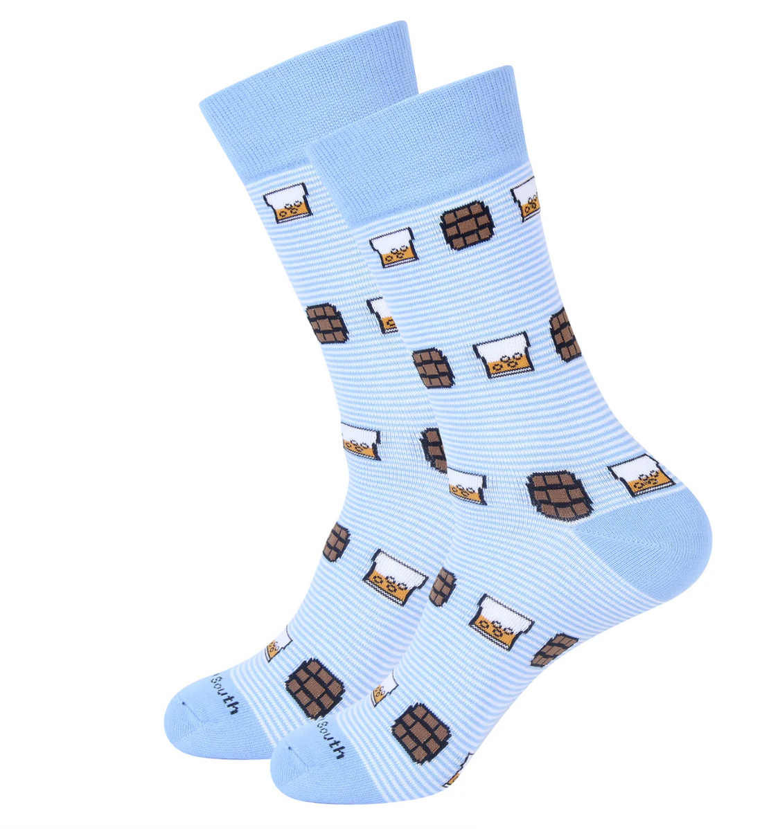 Light Blue Stripe On The Rocks Socks